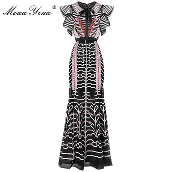 MoaaYina Slim Package buttocks Designer Runway Sheath Dress Summer Women's Bow Butterfly Sleeve Mesh Stripe Embroidery Dress
MoaaYina Slim Package buttocks Designer Runway Sheath Dress Summer Women's Bow Butterfly Sleeve Mesh Stripe Embroidery Dress