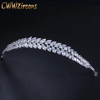 CWWZircons Gorgeous Bridal Wedding Hair Accessories Tiara Leaf Shape Cubic Zirconia Crown Headband For Bridesmaid A002
CWWZircons Gorgeous Bridal Wedding Hair Accessories Tiara Leaf Shape Cubic Zirconia Crown Headband For Bridesmaid A002