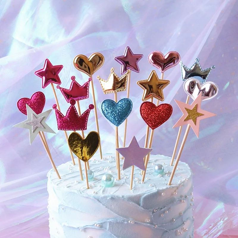 10 pcs Heart Star Crown Mouse Cake Topper For Birthday Party Cupcake Flag Baby Shower Party Wedding Decoration Kids Supplies
10 pcs Heart Star Crown Mouse Cake Topper For Birthday Party Cupcake Flag Baby Shower Party Wedding Decoration Kids Supplies