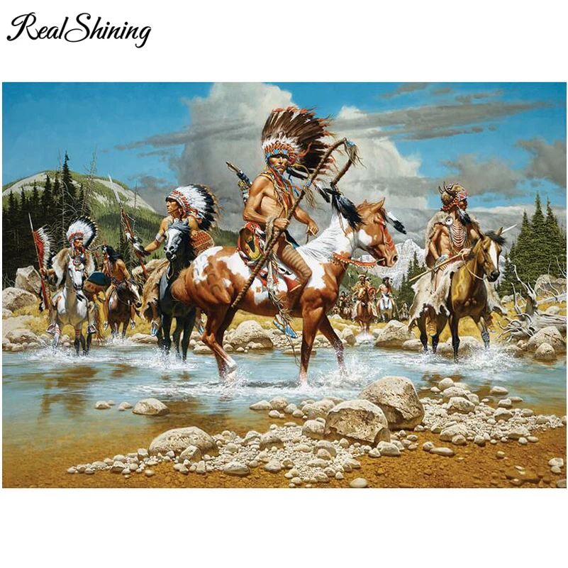 REALSHINING Primitive indian horses 5d Diy diamond painting full square mazayka mosaic diamond embroidery cross-stitch FS2246
REALSHINING Primitive indian horses 5d Diy diamond painting full square mazayka mosaic diamond embroidery cross-stitch FS2246