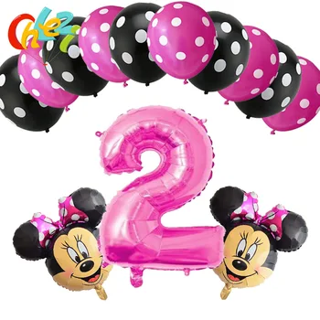 13pcs Baby Girl 1 2 3 year Minnie theme party decoration Number balloons birthday 12inch Dot latex balloons kid toys baby shower
13pcs Baby Girl 1 2 3 year Minnie theme party decoration Number balloons birthday 12inch Dot latex balloons kid toys baby shower