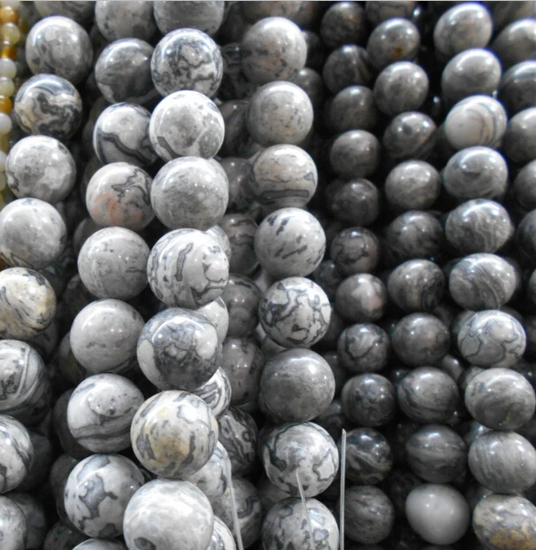 Wholesale Round Shape Map Stone Gray Natural Stone Beads For Jewelry Making DIY Bracelet Material 4/6/8/10/ 12 mm Strand 16''
Wholesale Round Shape Map Stone Gray Natural Stone Beads For Jewelry Making DIY Bracelet Material 4/6/8/10/ 12 mm Strand 16''