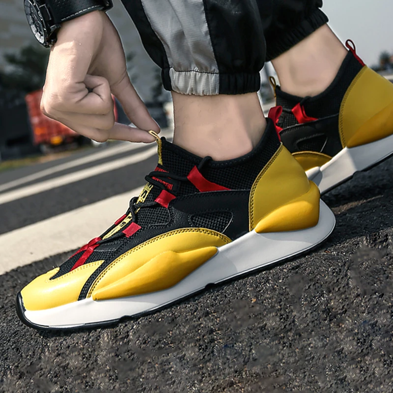 Spring Autumn Cool Sneakers Men Adult Personality Walking Shoes Youth Comfortable Breathable Leather Mesh Sport Boots Current
Spring Autumn Cool Sneakers Men Adult Personality Walking Shoes Youth Comfortable Breathable Leather Mesh Sport Boots Current