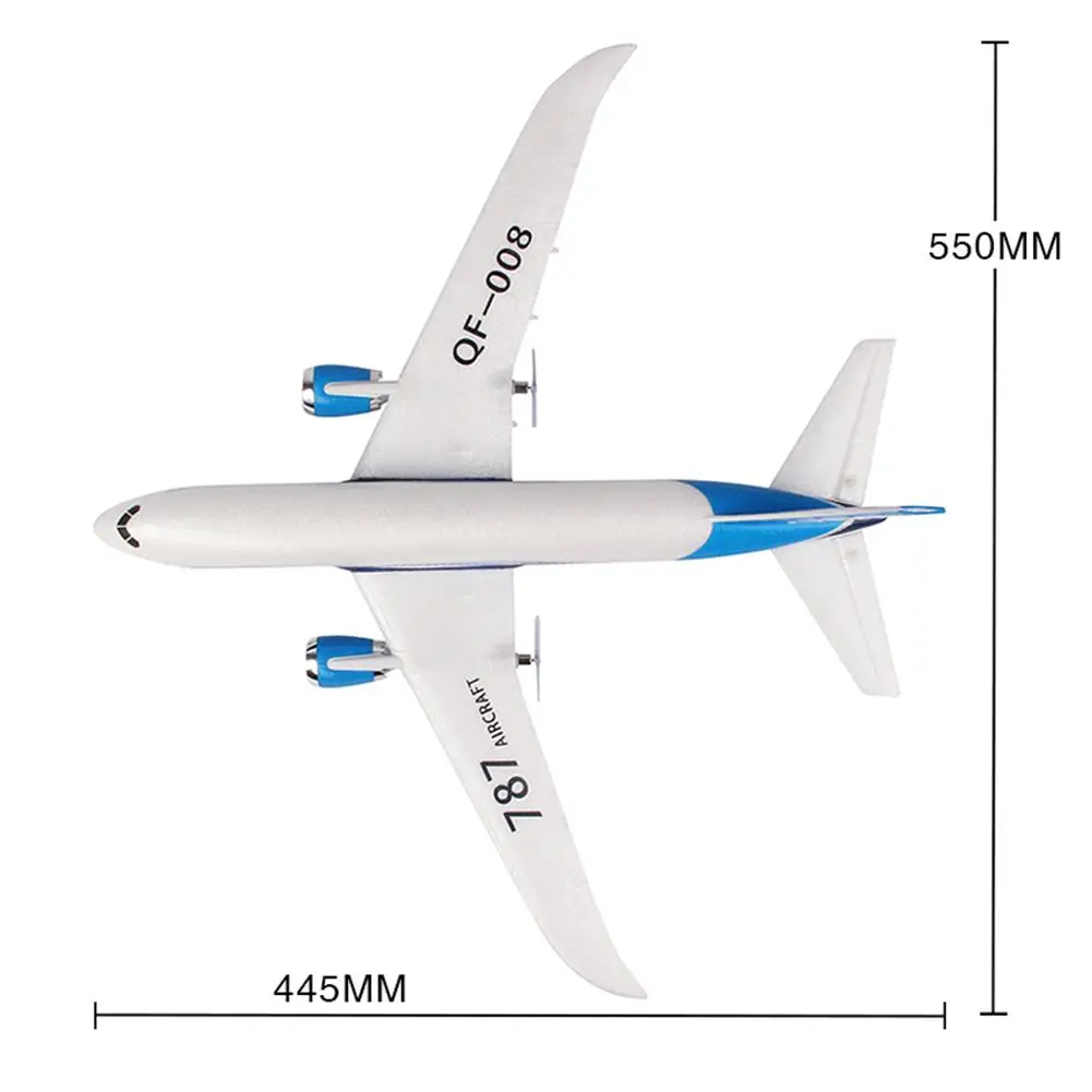 DIY Радиоуправляемый летательный аппарат EPP RC Дрон Boeing 787 2 4G 3Ch самолет с