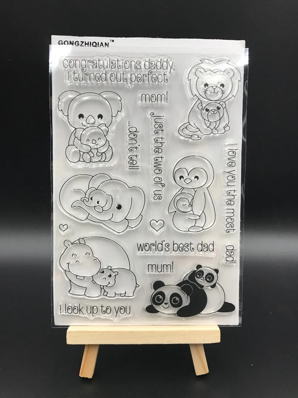 Parents Cartoon Animal Transparent Clear Silicone Stamp/Seal for DIY scrapbooking/photo album Decorative clear stamp sheets A548
Parents Cartoon Animal Transparent Clear Silicone Stamp/Seal for DIY scrapbooking/photo album Decorative clear stamp sheets A548