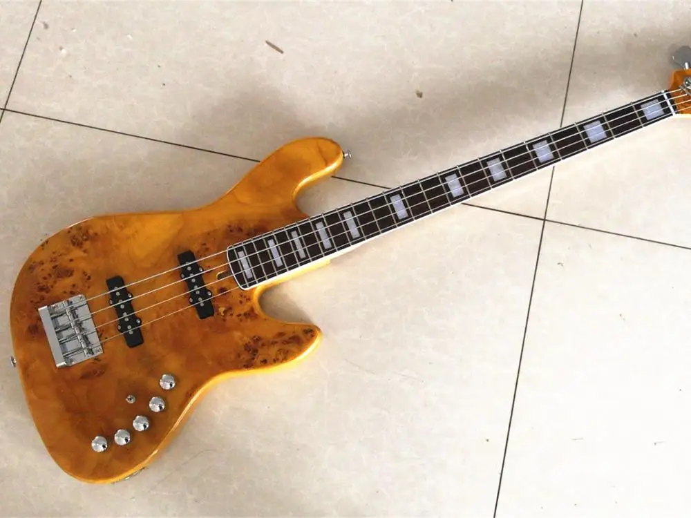 2018 Factory OM 4 Strings Electric Bass, Top quality Burl pattern Ash wood Electric Bass Guitar ,Free shipping
2018 Factory OM 4 Strings Electric Bass, Top quality Burl pattern Ash wood Electric Bass Guitar ,Free shipping