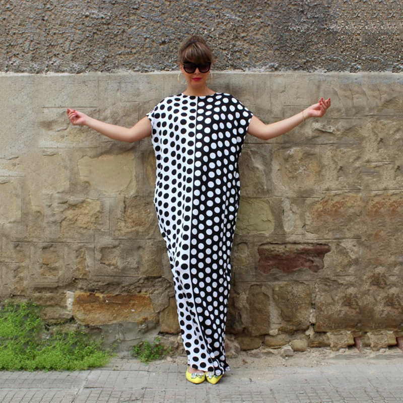 Fashion Short Sleeve Dot Dress Summer Robe Abaya Tunic Muslim Kimono Loose Style Jubah Ramadan Middle East Arab Islamic Clothing
Fashion Short Sleeve Dot Dress Summer Robe Abaya Tunic Muslim Kimono Loose Style Jubah Ramadan Middle East Arab Islamic Clothing