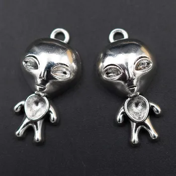 8pcs Antique Silver Alien Girls Charm Alloy Pendant Necklace Bracelet DIY Metal Jewelry Accessories - Gifts From Outer Space
8pcs Antique Silver Alien Girls Charm Alloy Pendant Necklace Bracelet DIY Metal Jewelry Accessories - Gifts From Outer Space