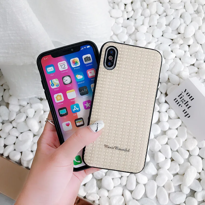 BEYOUR leather Weave pattern mobile phone case for iPhone X XR Xs Max 6 6s 7 8 Plus Luxury Stone pattern shell back cover
BEYOUR leather Weave pattern mobile phone case for iPhone X XR Xs Max 6 6s 7 8 Plus Luxury Stone pattern shell back cover