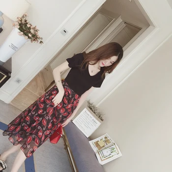 2019 Women's beach dress V-Neck Summer A-Line Casual Patchwork Printed Short Sleeve Chiffon Midi Dress
2019 Women's beach dress V-Neck Summer A-Line Casual Patchwork Printed Short Sleeve Chiffon Midi Dress