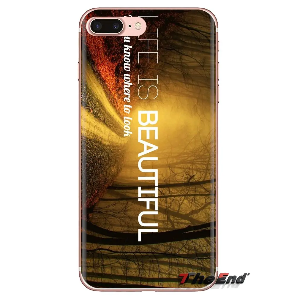 Чехол Life is Inspirational Quote для телефона LG Spirit Motorola Moto X4 E4 E5 G5 G5S G6 Z Z2 Z3 G2 G3 C Play Plus