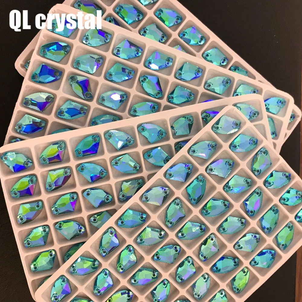QL Crystal AB Color 9x14mm Galactic AX Sew on Crystal Rhinestone Flatback Glass crystal sew on for Wedding dress clothing
QL Crystal AB Color 9x14mm Galactic AX Sew on Crystal Rhinestone Flatback Glass crystal sew on for Wedding dress clothing
