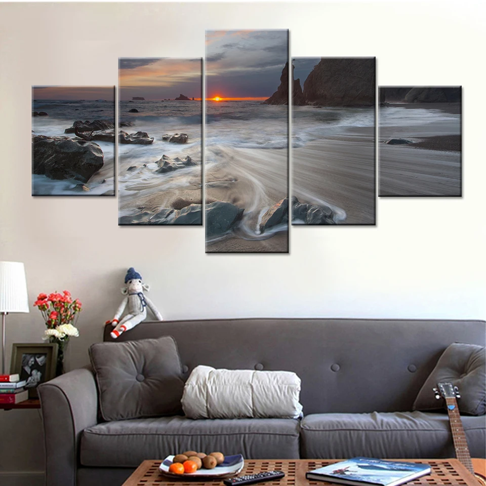 Home Decor Canvas Painting 5 Pieces HD Prints Wall Art Sea Wave Landscape Modular For Bedside Background Pictures Artwork Poster
Home Decor Canvas Painting 5 Pieces HD Prints Wall Art Sea Wave Landscape Modular For Bedside Background Pictures Artwork Poster