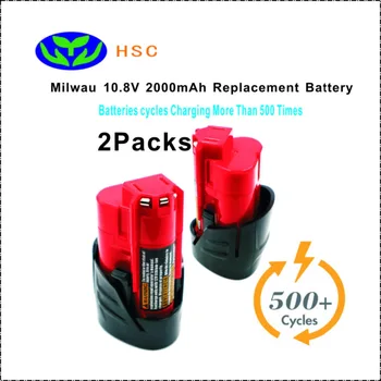 2PCS MIL10.8 2000mAh 10.8V Li-ion Battery Replacement Milwau 48-11-2401,48-11-2402,C12B,C12BX,M12,48-112411 Original Battery
2PCS MIL10.8 2000mAh 10.8V Li-ion Battery Replacement Milwau 48-11-2401,48-11-2402,C12B,C12BX,M12,48-112411 Original Battery