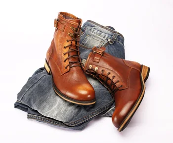 Drop shipping new style martin boots for men vintage brown/red round toe ankle booties lace up zipper short boot
Drop shipping new style martin boots for men vintage brown/red round toe ankle booties lace up zipper short boot