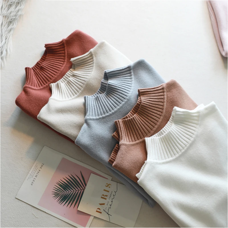 Sweater O Neck Solid Women Sweater Elastic Knitted Full Sleeve Pullover Soft Femme Autumn Winter Sweater Jumper
Sweater O Neck Solid Women Sweater Elastic Knitted Full Sleeve Pullover Soft Femme Autumn Winter Sweater Jumper