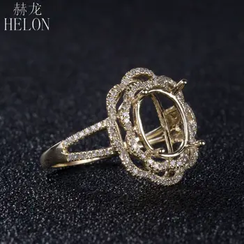 HELON 10X8mm Oval Cut Solid 10K Yellow Gold Natural Diamond Semi Mount Engagement Wedding Women's Fine Jewelry Ring Setting
HELON 10X8mm Oval Cut Solid 10K Yellow Gold Natural Diamond Semi Mount Engagement Wedding Women's Fine Jewelry Ring Setting