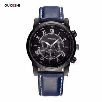 Quartz-Watch Men's Sport watches OUKESHI Top Brand Luxury Men Watches Fashion Man Wristwatches Leather Strap Relogio Masculino
Quartz-Watch Men's Sport watches OUKESHI Top Brand Luxury Men Watches Fashion Man Wristwatches Leather Strap Relogio Masculino