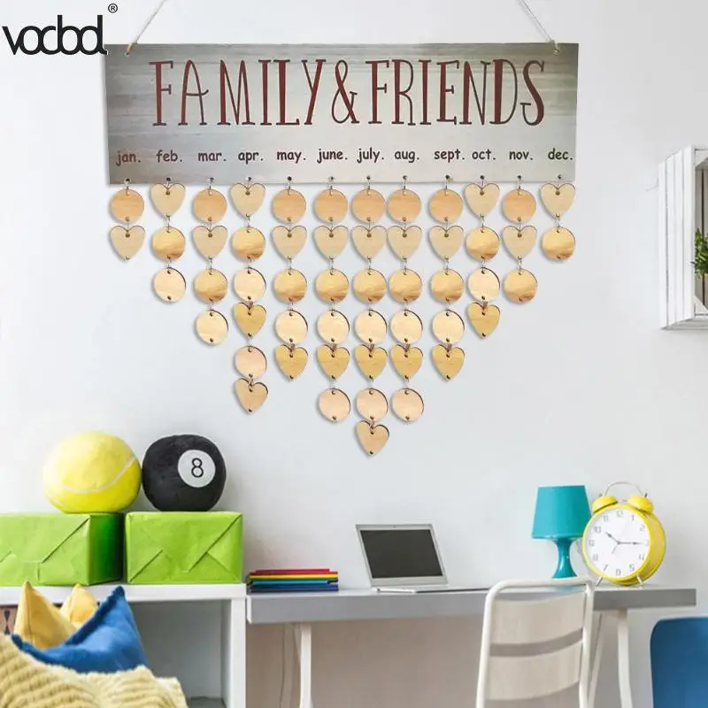 2018 NEW DIY Wooden Hanging Calendar Family Friends Birthday Reminder Board Specil Date Planner Sign Calendario Decoration HOT
2018 NEW DIY Wooden Hanging Calendar Family Friends Birthday Reminder Board Specil Date Planner Sign Calendario Decoration HOT