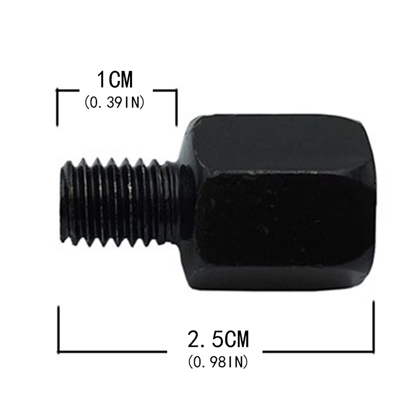 1 Pc Black Motorcycle Rear Mirror Adapters M10 10MM M8 8MM Clockwise Anti-clockwise Right Left Hand Thread Changing Screw
1 Pc Black Motorcycle Rear Mirror Adapters M10 10MM M8 8MM Clockwise Anti-clockwise Right Left Hand Thread Changing Screw
