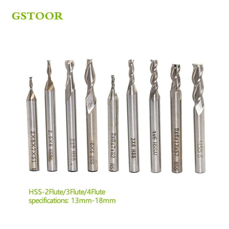 2pcs HSS 13mm 14mm 15mm 16mm 17mm 18mm 2Flute 3Flute 4Flute End Mill Cutter CNC Bit Milling Cutter
2pcs HSS 13mm 14mm 15mm 16mm 17mm 18mm 2Flute 3Flute 4Flute End Mill Cutter CNC Bit Milling Cutter