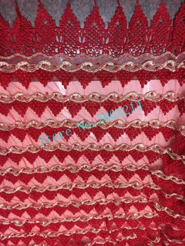 Red color High Quality African Tulle Lace Fabric new design nice flower African French net Lace Fabric BZL-3037 with beads
Red color High Quality African Tulle Lace Fabric new design nice flower African French net Lace Fabric BZL-3037 with beads