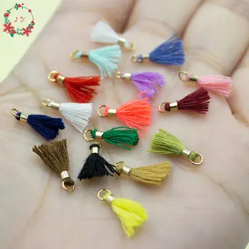 set of 100pcs Tiny 12mm Cotton Thread Cord Tassels W/ Copper knot Charms pendant, Accessories for Garment ,Earring,DIY projects
set of 100pcs Tiny 12mm Cotton Thread Cord Tassels W/ Copper knot Charms pendant, Accessories for Garment ,Earring,DIY projects