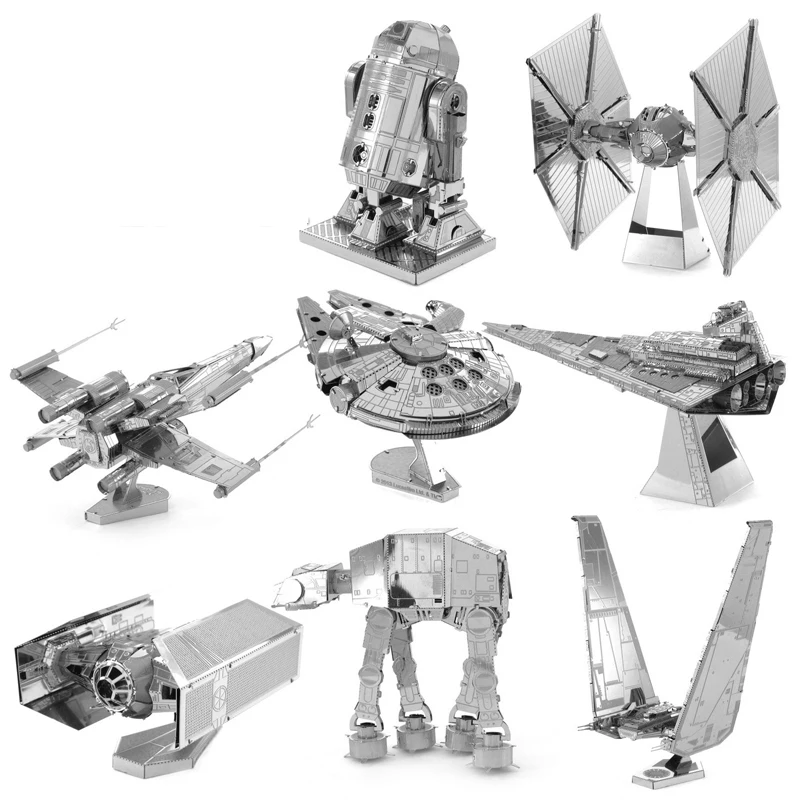Cheap 3D Metal Puzzle Figure Toy Star Wars model Educational Puzzle 3D Models Laser Cut Assemble jigsaw Toys For Children Gift
Cheap 3D Metal Puzzle Figure Toy Star Wars model Educational Puzzle 3D Models Laser Cut Assemble jigsaw Toys For Children Gift