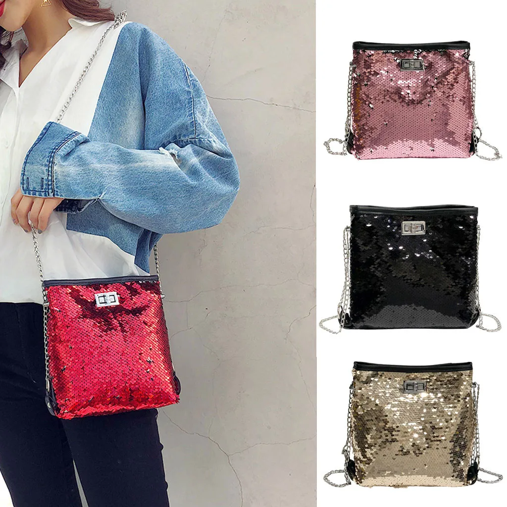 Sequins Bag Messenger Bags Solid Color Wild Chain Bucket Shoulder Bag Ladies Clutch Crossbody Bags for Women 2019 Sac a Main
Sequins Bag Messenger Bags Solid Color Wild Chain Bucket Shoulder Bag Ladies Clutch Crossbody Bags for Women 2019 Sac a Main