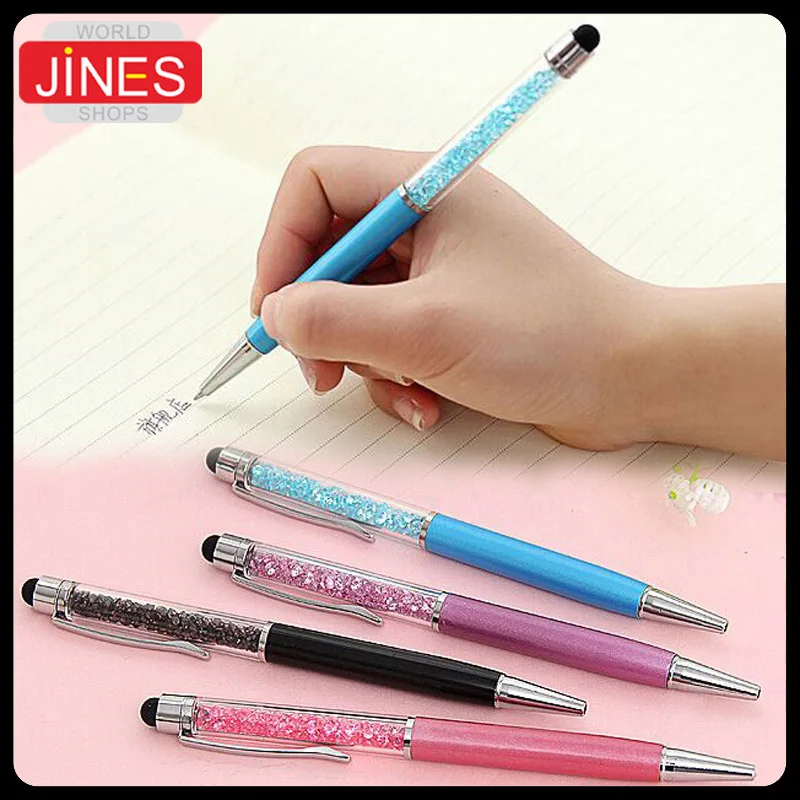 10 pcs /Lot Crystal ball-point pen Stylus phone touch pen Fashion gift for school student office Gel pens Stationery Papelaria
10 pcs /Lot Crystal ball-point pen Stylus phone touch pen Fashion gift for school student office Gel pens Stationery Papelaria