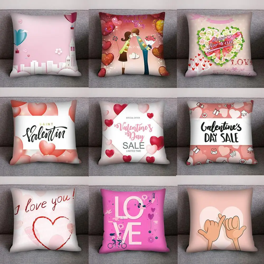 45*45 Pillow Case Red Valentine Day Pillow Cover Polyester Heart I LOVE YOU Print Pillow Cases For Couple
45*45 Pillow Case Red Valentine Day Pillow Cover Polyester Heart I LOVE YOU Print Pillow Cases For Couple