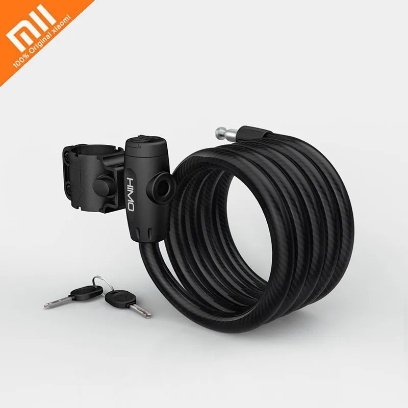 100% Xiaomi HIMO L150 Portable folding cable lock Wear resistant Anti-Knocking, Saw,Smashing 1500mm Security lock For bicycle 
100% Xiaomi HIMO L150 Portable folding cable lock Wear resistant Anti-Knocking, Saw,Smashing 1500mm Security lock For bicycle