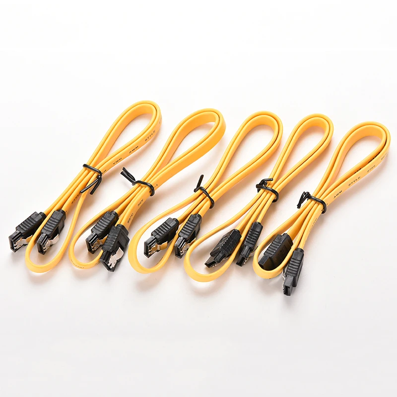 Yellow 40cm Straight Serial ATA SATA 3 RAID Data HDD Hard Drive Disk Signal Cables High Speed Cable | Компьютеры и офис