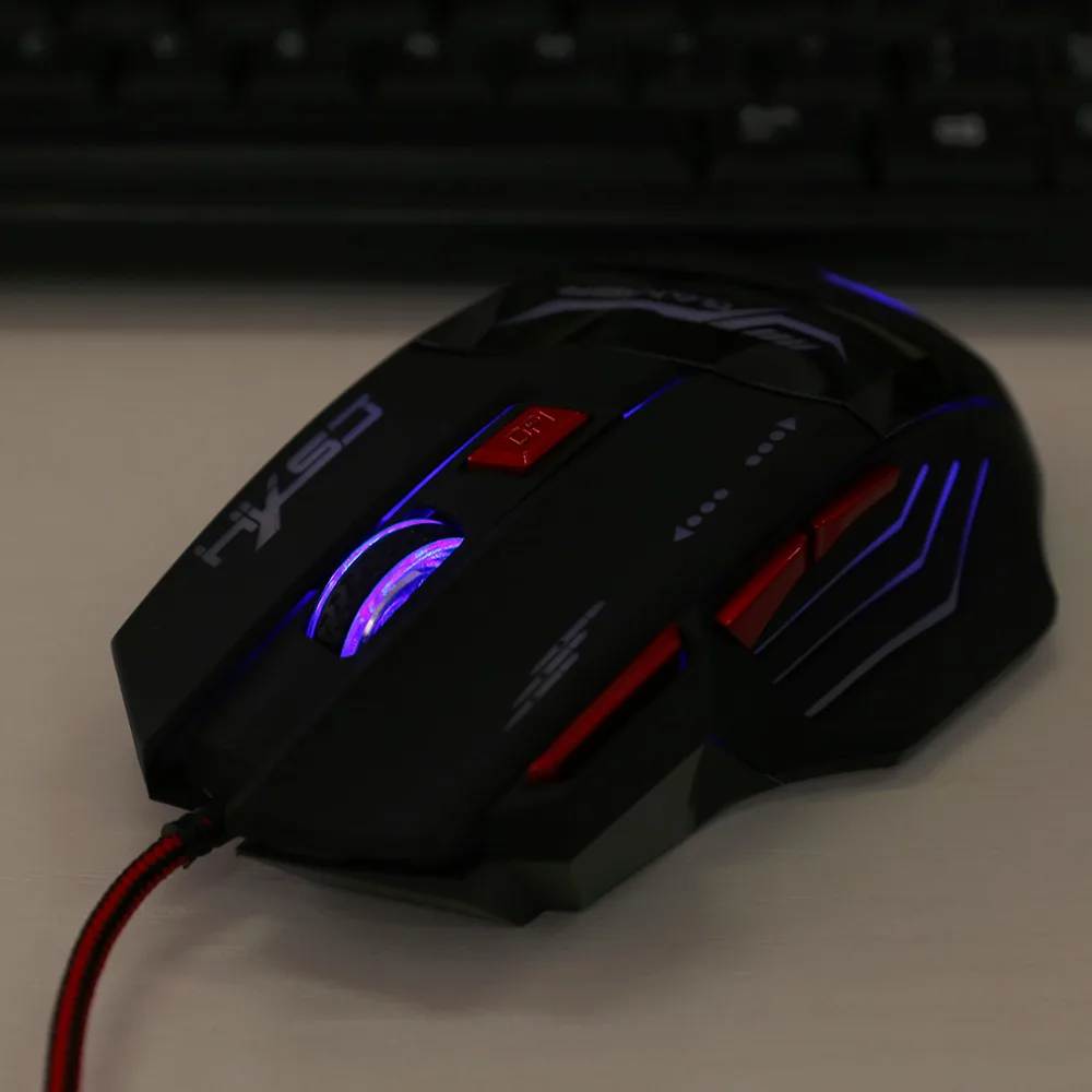 H100 Gaming Devices Adjustable 5500DPI Wired Mouse 7 Buttons High Quality Gaming Mouse Gamer Computer Mice For PC Laptop Computr
H100 Gaming Devices Adjustable 5500DPI Wired Mouse 7 Buttons High Quality Gaming Mouse Gamer Computer Mice For PC Laptop Computr