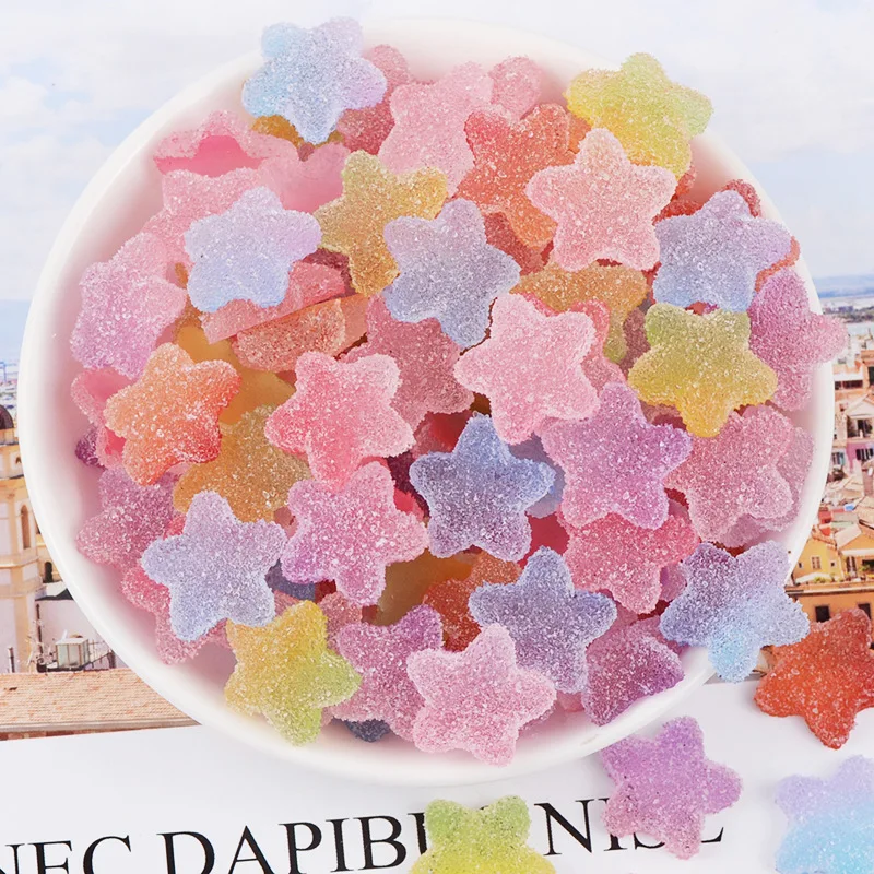 10PCS Star Resin Charm Fake Fudge Star Accessories Charms Pendants for DIY Decoration Necklace 18MM Star Candy Resin Charms
10PCS Star Resin Charm Fake Fudge Star Accessories Charms Pendants for DIY Decoration Necklace 18MM Star Candy Resin Charms