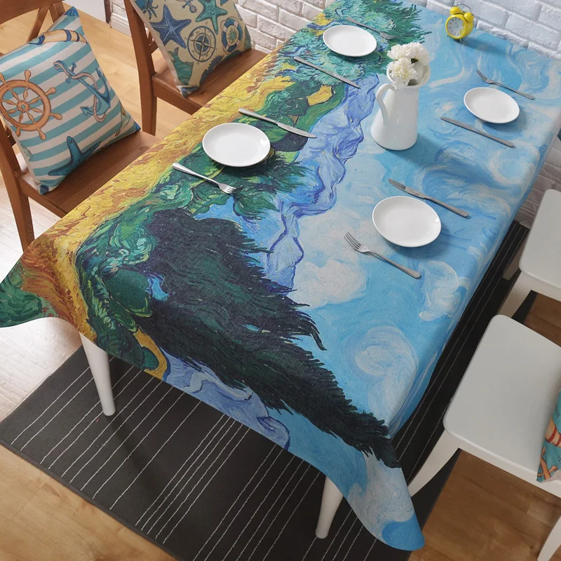 Art Oil Painting Star Apricot Table Cloth Thick Linen Customize Dining Coffee Tablecloth Restaurant Home Decorative Cloth Cover
Art Oil Painting Star Apricot Table Cloth Thick Linen Customize Dining Coffee Tablecloth Restaurant Home Decorative Cloth Cover
