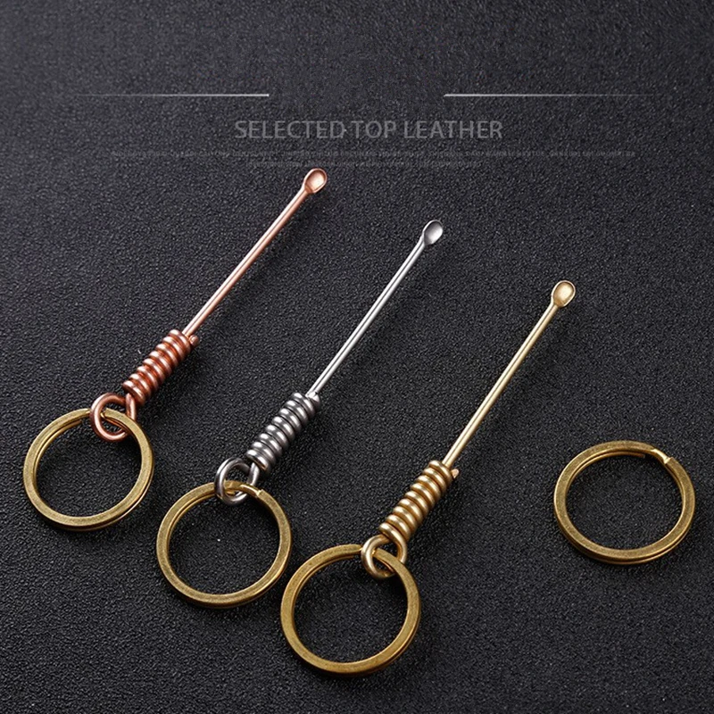 EDC Portable Stainless Steel Silver Earpick Wax Remover Curette Cleaner Health Care Tools Ear Pick 3 Kind of Brass Handle Design
EDC Portable Stainless Steel Silver Earpick Wax Remover Curette Cleaner Health Care Tools Ear Pick 3 Kind of Brass Handle Design