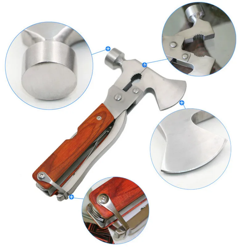 Multifunctional outdoor emergency safety hammer axe Car rescue rescue hammer Multi-purpose axe hammer Broken window
Multifunctional outdoor emergency safety hammer axe Car rescue rescue hammer Multi-purpose axe hammer Broken window
