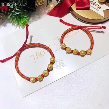 WKOUD Fine Jewelry 999 Solid Gold and Red Rope Animal Bracelet/Pure Gold Quality Assurance/Adjustable
WKOUD Fine Jewelry 999 Solid Gold and Red Rope Animal Bracelet/Pure Gold Quality Assurance/Adjustable
