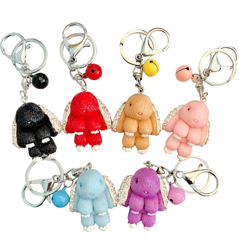 Cute Cartoon Rabbit Fur crystal Crystal Pom Pom Keychain Handbag Car Keyring Women crystal Mink fur Buckle Car Charm Pendant 
Cute Cartoon Rabbit Fur crystal Crystal Pom Pom Keychain Handbag Car Keyring Women crystal Mink fur Buckle Car Charm Pendant