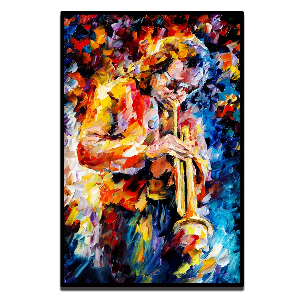 Europe Palette Knife Printed On Canvas Painting Wall Art Jazz Music Trumpet Saxophone Guita Picture Home Decoration Unframed
Europe Palette Knife Printed On Canvas Painting Wall Art Jazz Music Trumpet Saxophone Guita Picture Home Decoration Unframed