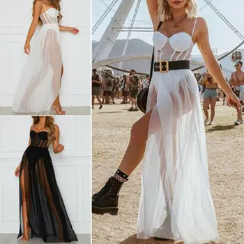 2019 Cover-Ups Women Mesh Long Maxi Dress Evening Cocktail Party Cover Up Beach Sundress Swim
2019 Cover-Ups Women Mesh Long Maxi Dress Evening Cocktail Party Cover Up Beach Sundress Swim