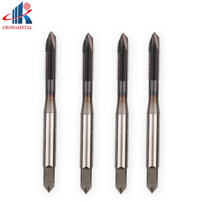 CRONAMETAL HSS machine taps Spiral Point Tap TICN coating thread tap M6 M2 M2.2 M2.3 M2.5 M2.6 M3 M3.5 M4 M4.5 M5 M5.5 M6
CRONAMETAL HSS machine taps Spiral Point Tap TICN coating thread tap M6 M2 M2.2 M2.3 M2.5 M2.6 M3 M3.5 M4 M4.5 M5 M5.5 M6