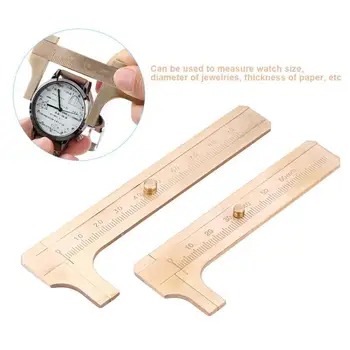 Manual Small Size Measuring Watch Caliper Gauge Copper Calipers Measuring Tool Sliding Gauge For Watch Jewelry Paper Toiletry
Manual Small Size Measuring Watch Caliper Gauge Copper Calipers Measuring Tool Sliding Gauge For Watch Jewelry Paper Toiletry