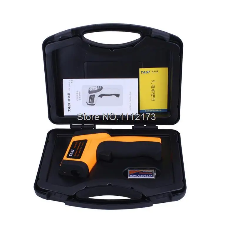 Digital Laser Infrared Thermometer TASI-8610 -50C~700C Degree Non-contact Industrial Infrared Thermometer Gun with Carry BOX
Digital Laser Infrared Thermometer TASI-8610 -50C~700C Degree Non-contact Industrial Infrared Thermometer Gun with Carry BOX