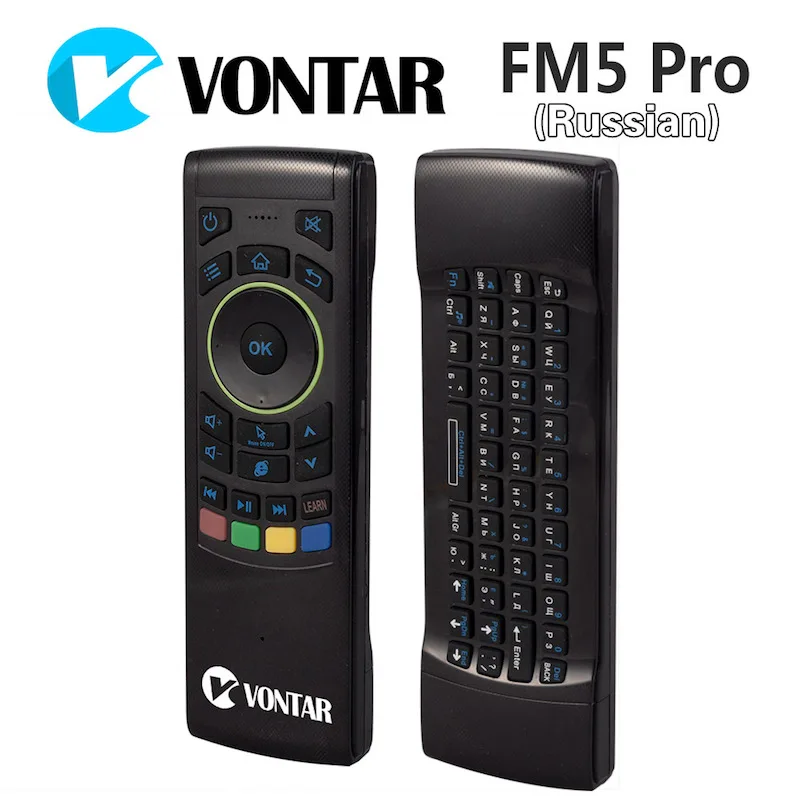 VONTAR Russian English i25 Fly Air Mouse 2.4GHz Wireless Keyboard IR Remote Motion sensing game Combo FM5 Pro Android Box PC
VONTAR Russian English i25 Fly Air Mouse 2.4GHz Wireless Keyboard IR Remote Motion sensing game Combo FM5 Pro Android Box PC