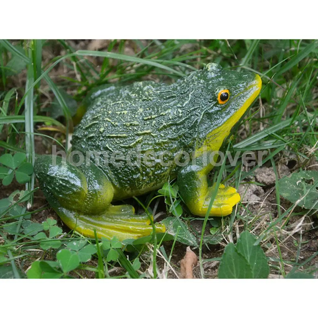 Mini Frog Resin Ornament Figurines Miniatures Bonain Decor for Home Garden Backyard Outdoor Decoration - Green