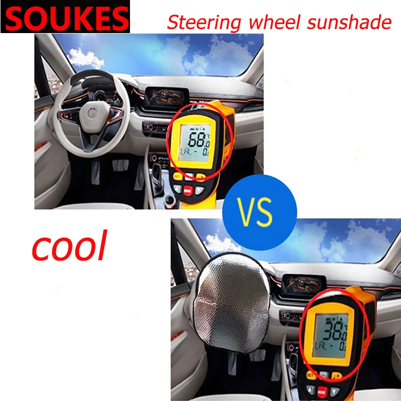 Car UV Protection Sunshade Steering Wheel Cover For Nissan Qashqai Opel Astra J H G Skoda Octavia A7 2 Volvo XC90 V70 Subaru
Car UV Protection Sunshade Steering Wheel Cover For Nissan Qashqai Opel Astra J H G Skoda Octavia A7 2 Volvo XC90 V70 Subaru