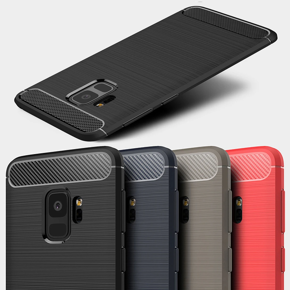Carbon Fiber Case For Samsung Galaxy S9 Case Silicon Anti-knock Cover For Samsung S9 Plus G960F S9+ G965F Protective Cover Funda
Carbon Fiber Case For Samsung Galaxy S9 Case Silicon Anti-knock Cover For Samsung S9 Plus G960F S9+ G965F Protective Cover Funda