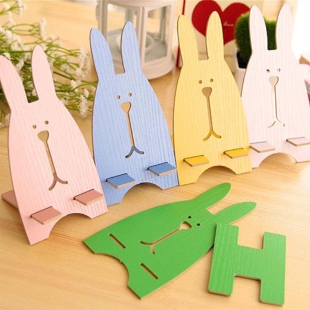 Universal Wood Cute Rabbit animal Desk Phone Book Holder Lazy Stand Tablet desk Support 9 x 8 x 18.5cm pink blue flower color
Universal Wood Cute Rabbit animal Desk Phone Book Holder Lazy Stand Tablet desk Support 9 x 8 x 18.5cm pink blue flower color